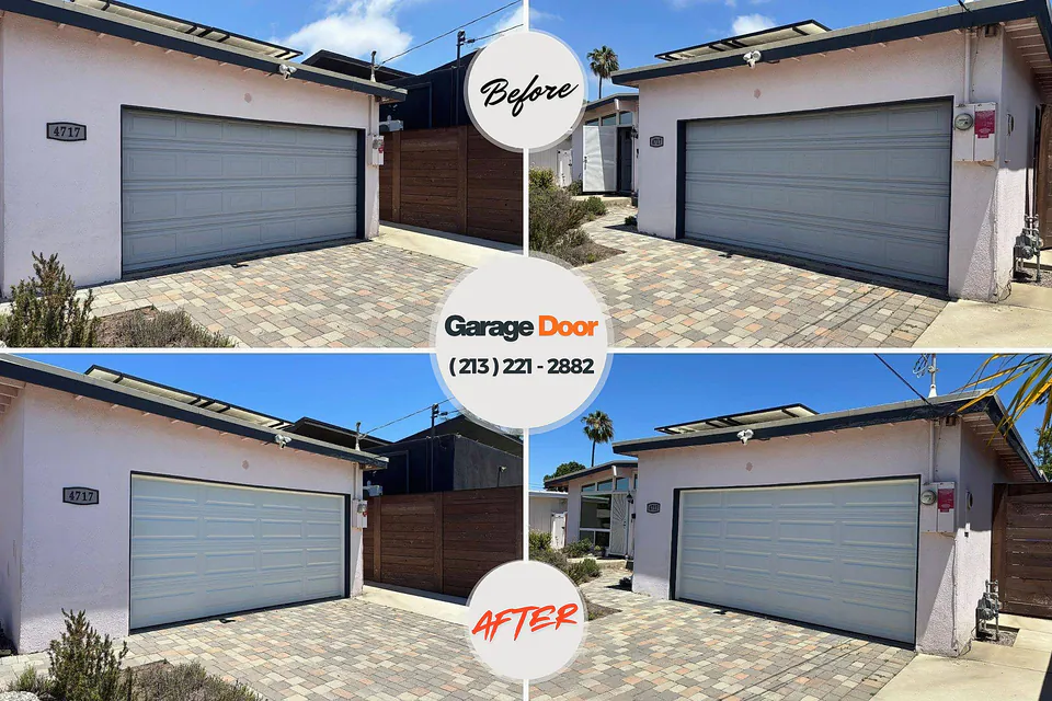 Before and after: garage door repair Bithlo, FL